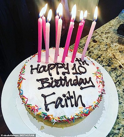 Никол Кидман го одбележа 10-от роденден на својата ќерка Фејт со слатка фотографија